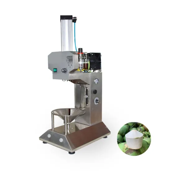 Cutting Tender Fresh Green Skin Coconut Peeling Machine Automatic
