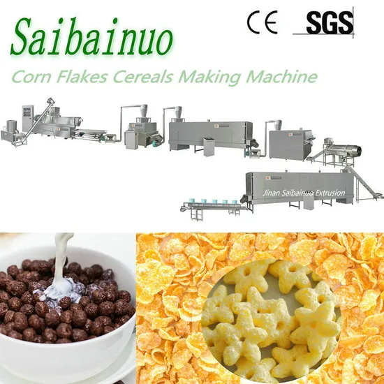 Big Capacity Breakfast Cereal Corn Flakes Processing Machine