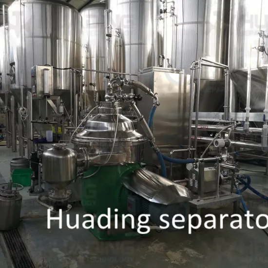 High-Efficiency Beer Separator with Advanced Brewery Yeast Technology