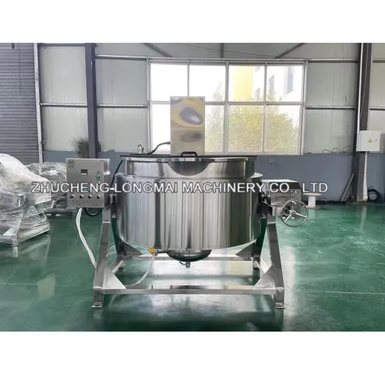 Factory Direct Sales Industrial Electric / Gas Heating Tomato Chili Paste Cooking Mixing Pot Jacketed Kettle Machine