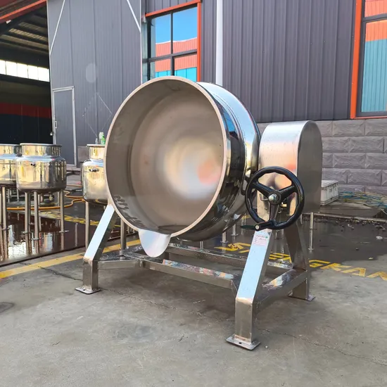 Automatic Sandwich Jacketed Pot for Stewing Seafood Tomato Sauce Chili Sauce