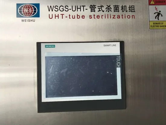 2022 Latest Model Hot Sale High Efficiency Milk Fresh Milk Uht Tube Sterilizer