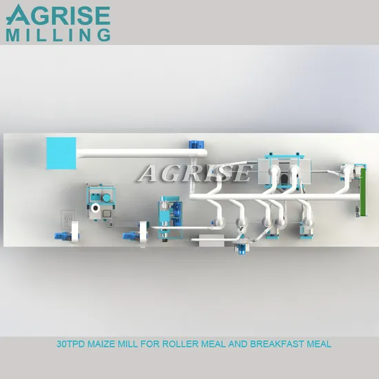 Small Automatic Maize Milling Machine Plant – 30t/24h Capacity for Corn Flour Production