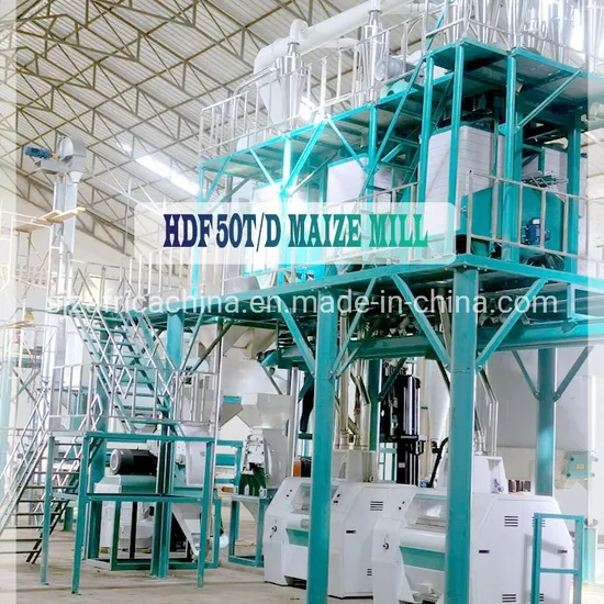 Hongdefa 50t/24h Maize Flour Milling Machine in Different Countries