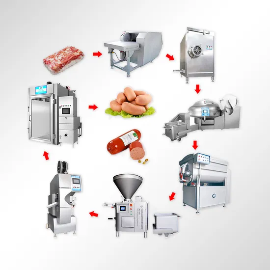 TCA CE Certified High Quality Meat Mincer and Sausage Maker Commercial Fish Sausage Production Line
