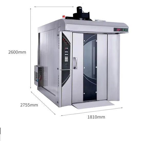 Commercial Industrial 64 32 16 Trays Catering Equipment Food Baking Machine Bakery Bread Cake Biscuit Cookie Pizza Electric Rotary Baking Oven with Trolley