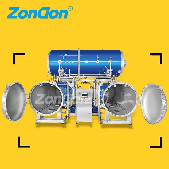 Small Glass Jars and Bottle Cooker Food Autoclave Retort Sterilizer Machine