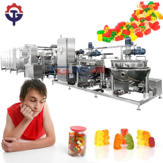 Hot Sale Medical Grade Soft Jelly Candy Production Line Natural Organic Vitamin Pectin Gummy Bear Depositing Making Machine