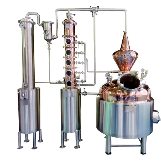 100L -2000L Alcohol Distillation Moonshine Pot Still Reflux Column for Whisky Rum Gin Vodka Brandy Spirit Distiller