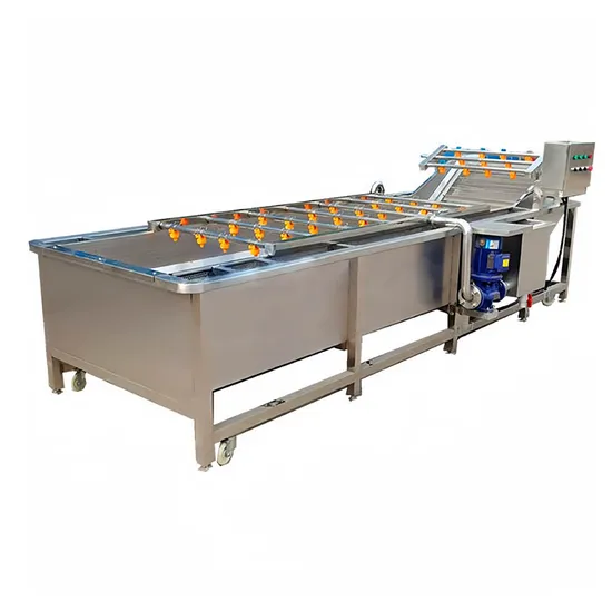 Automatic Potato Carrot Fruit Washing Machine Vegetable Bubble Washer