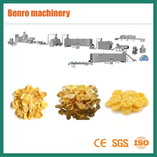 Delicious Corn Flakes Breakfeast Series Making Machine