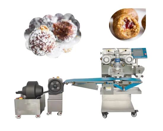 Pastry Encrusting Stuffed Energy Ball Making Machine Automatic Sesame Ball Encrusting and Forming Machine Filling Cookies Maker