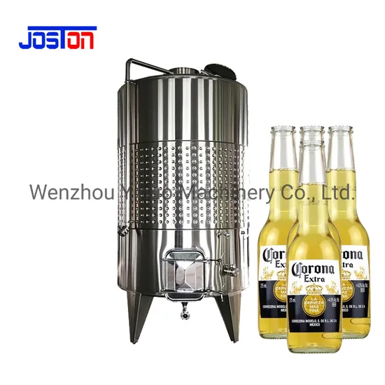 Stainless Steel 500L 1000L 2000L Dimple Jacket Wine Fermenter Brewery Beer Fermentation Tank