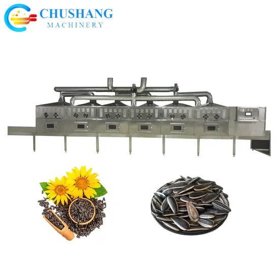 Automatic Microwave Tunnel Roaster Sunflower Kernels Pumpkin Seeds Roasting Machinery