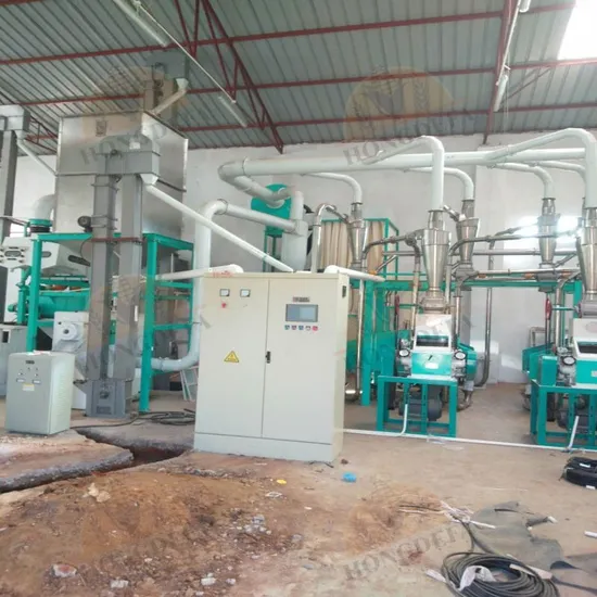 Super White Super Fine Maize Flour Making Mill