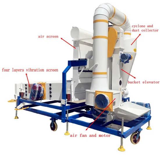 5-Xzc Sesame Peanut Bean Barley Seed Cleaning Machine