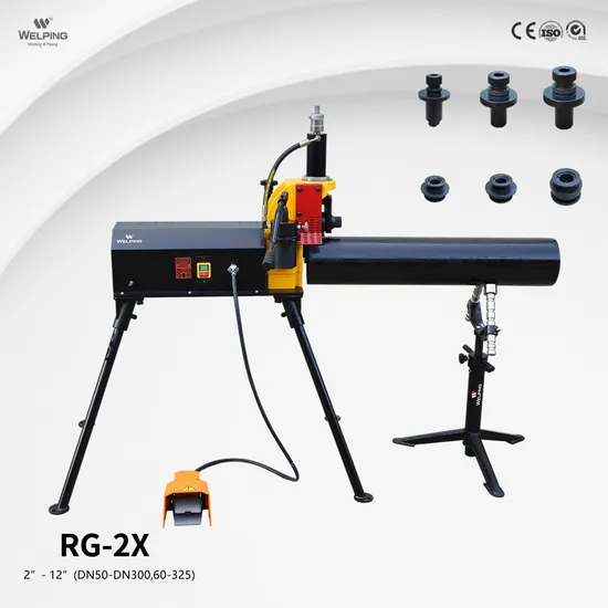 Professional Manufacturing Hydraulic Groover Sch10/40 Steel Pipe Heavt Duty Inch Pipe Grooving Machine