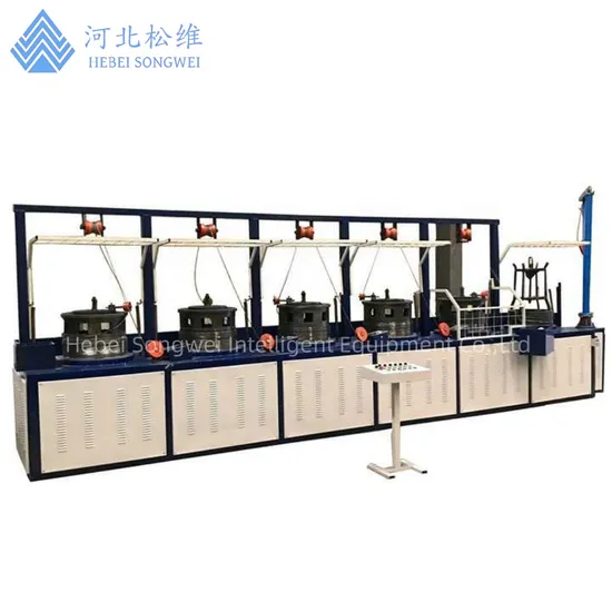 Compact Design Pulley Wire Drawing Machine Straight-Line Dry Type Oto Type Wire Drawing Machine
