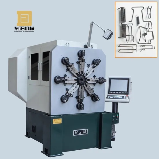 Hsm-CNC45 12axis Automatic CNC Wire Bender Former Coiler Machine for Car Springs