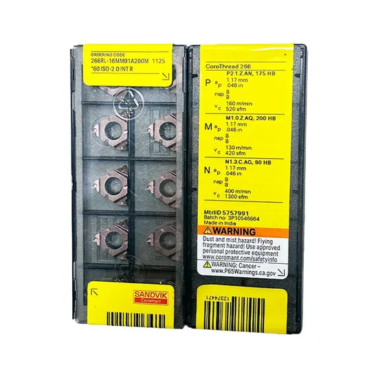 100% Sandvik Original Carbide Inserts 5757991 266rl-16mm01A200m for Cutting Tools Lathe Machine