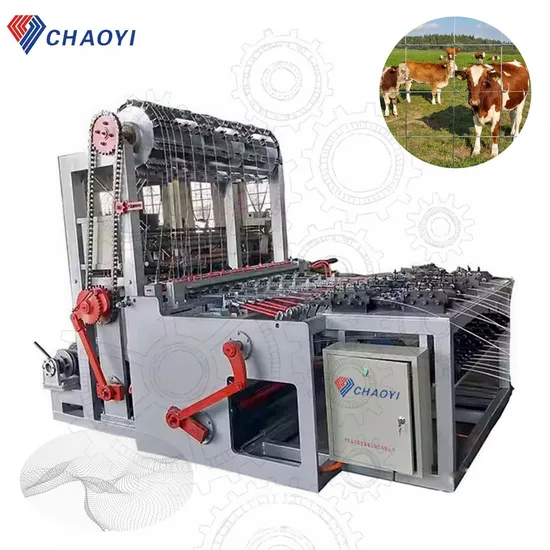 China Factory Automatic Hinge Joint Grassland Cattle Deer Hourse Fence Machine