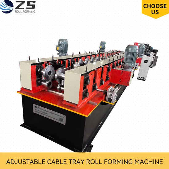 Advanced PLC Changeable Cable Tray Roll Forming Machine with Decoiler