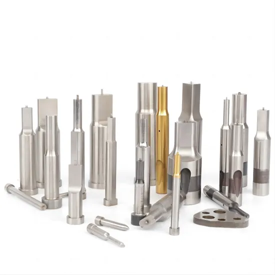 Shaping Square Flushing Coiling Needle Carbide Punch Tensile Six Horns Titanium Plated Tungsten Steel Stamping Punch Series