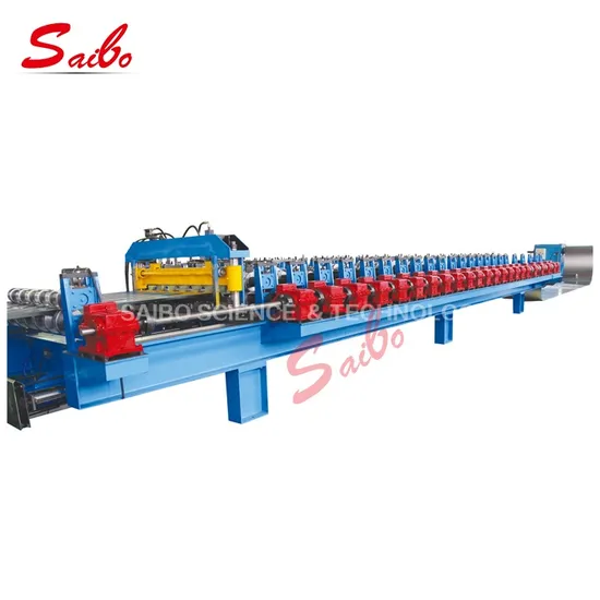 High Speed Track Cutting Ibr Roofing Panel Roll Forming Machine Use Color Steel and Galvanized Steel Roofing Sheet Making Roll Forming Machine