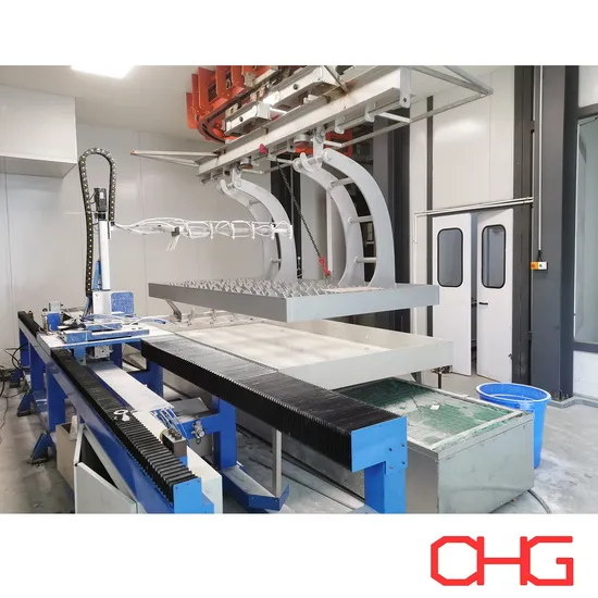 Automatic / Manual Glass Lubricant Spray Liquid Painting Line and Machinery for Forging