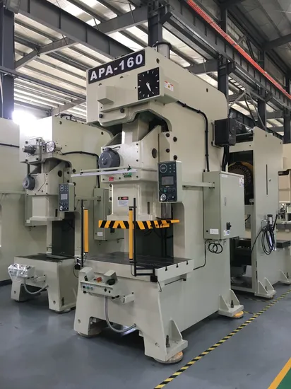 Apa-160V CNC Mechanical Punching C Frame Single Crank Stamping Power Press Machine