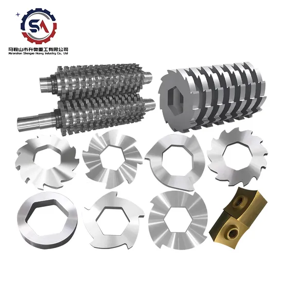 40cr T82 Crushing Multi-Tooth Cost Savings Efficiency Blade Cutting Durability Twin Screw Shredder Blade with Enhanced Blade Life Expectancy
