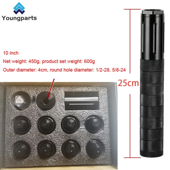 Youngparts 2024 New 10 Inch Extension Spiral 1/2-28 5/8-24 Single Core Car Alloy Fuel Filter Solvent Trap for Napa 4003 Wix 24003