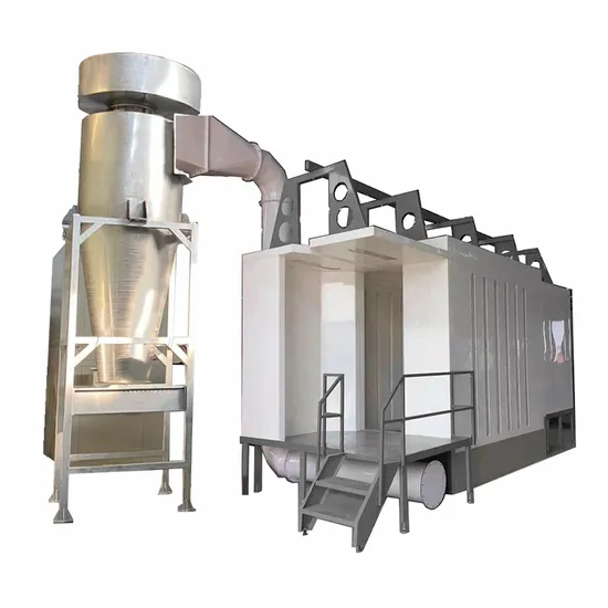 Automatic Powder Coating Spray Cyclone Booth for Fast Color Change