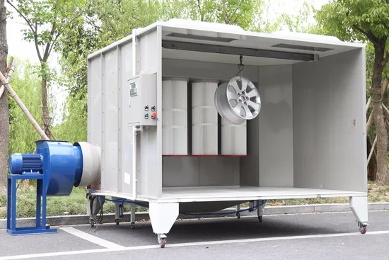 Electrostatic Powder Spray Booth with PLC Control