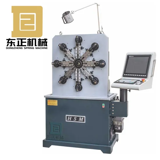 Hsm-CNC25 10axis CNC Wire Spring Bending Coiling Forming Winding Machine for Touch Springs