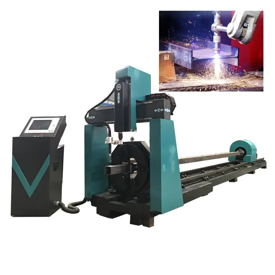 Extra CNC Plasma Pipe and Profile Cutting Machine / H Beam / Shape Steel / Square Tube Bevel Cutter
