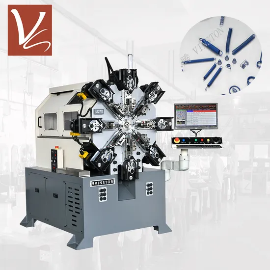 0.6-2.3mm Diameter CMM-12-237r CNC Camless Multi-Axis Rotary Wire Spring Former Machine