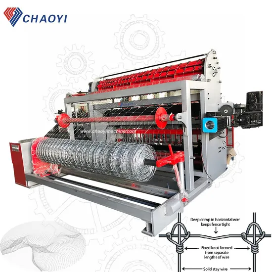 Automatic Field Fixed Knot Cattle /Deer Grassland Mesh Fence Netting Machine Price