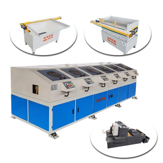 Xieli Machinery Six Station Round Tube Polishing Machine Stainless Steel Pipe Outer Wall Rust Removal Polishing Machine