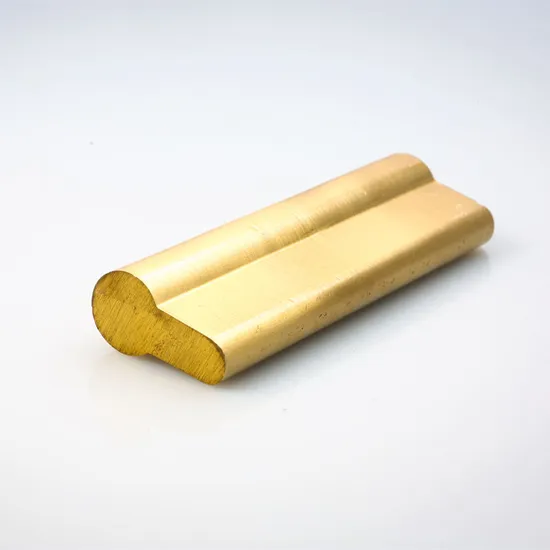 Customized Copper Profiles for Lock Cylinder Brass Profile Extrusion Processing Manufacturer Brass Rod Copper Strip