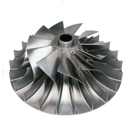 High Polished Stainless Steel Aluminum Alloy Die Casting Fan Blades Axial Impeller for Screw Air Compressor