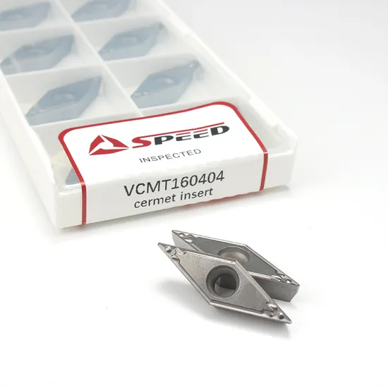 Speed Cermet Inserts Vcmt110302 Vcmt110304 Vcmt160404 Vcmt160408 Vcmt 110302 110304 160404 160408 China Manufacture Carbide Turning Insert
