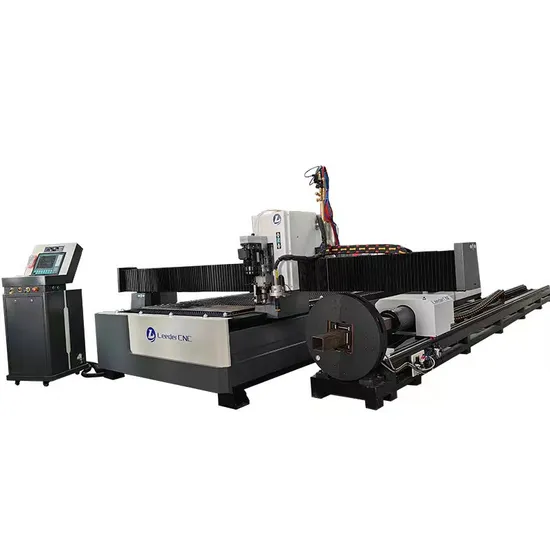 Large 1500X6000mm 2000*6000mm CNC Metal Sheet Pipe Plasma Cutting Drilling Machine