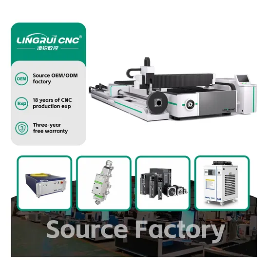 Laser Cutting Machine Stainless Steel Fiber Laser Cutting Tube Metal Laser Cutter Raycus Max