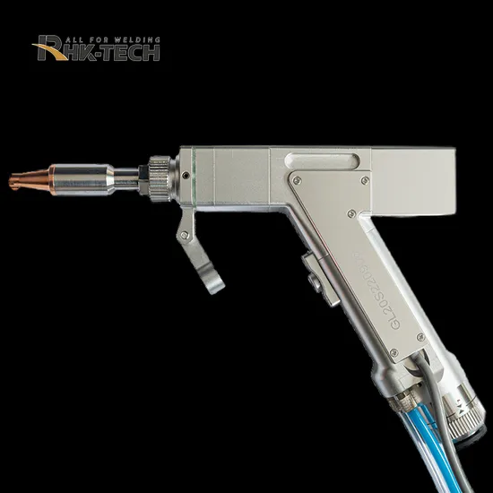 Rhk Tech Hot Handheld 1500W Wobble Fiber Aluminum Stainless Steel Laser Welding Head Torch Laser Welding Gun for Laser Welding