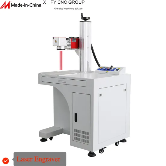 Metal Plastic Compact Galvo Fiber CO2 UV Mopa Laser Engraving Machine