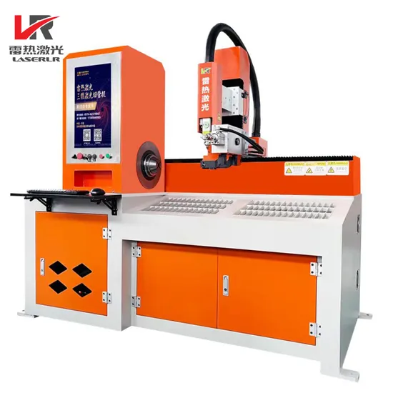 High Precision Semi-Automatic Three-Dimensional CNC 3D Fiber Laser Cutter Pipe Cutting Machine for Metal Quare /Oval/Round Tube