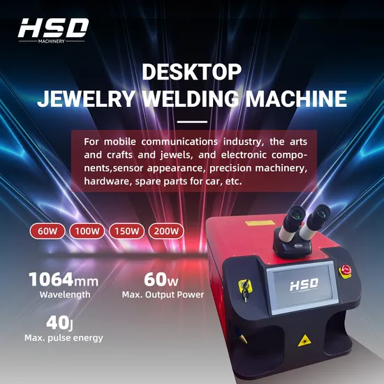 150W Mini Portable Jewelry Spot YAG Welding Machine for Gold Silver