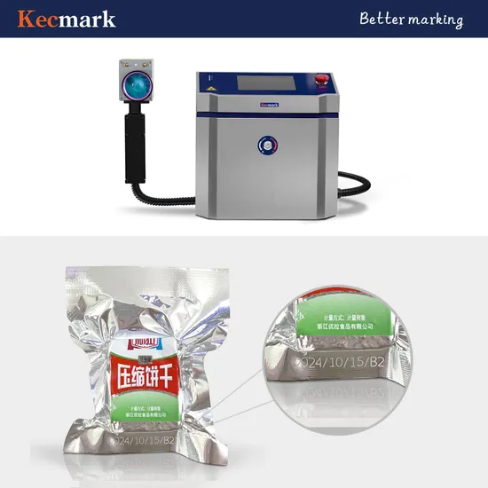 Wholesale Price ISO CE Approved Steel Aluminum Online Marking Laser Coding Equipment Fiber Laser Engraving Machine for Bag Feeding Packing Machine
