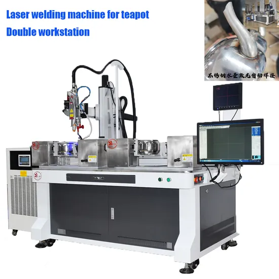 OEM/ODM Factory Price 1000W 2000W 6 Axis Automatic Fiber Laser Welding Machine for Turkey Kettle Teapot
